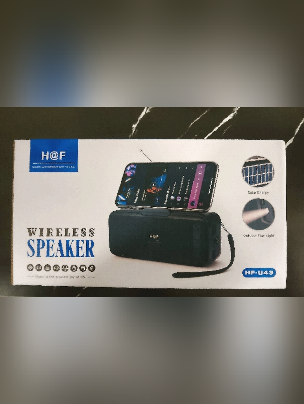 Solar Powered Bluetooth Speaker/ Flashlight